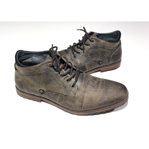 Bullboxer Caprysos Distressed Ankle Leather Boots Mens 45 US 12 Brown Lace Up main image 7